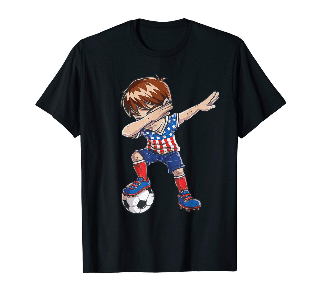 Dabbing Soccer United States Jersey Usa T-Shirt - Trendy Graphic Men Women - T-Shirt, Sweatshirt, Hoodie