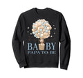 Papa Dad We Can Bearly Wait Shower Bear Sweatshirt - Graphic Print Unisex - T-Shirt, Sweatshirt, Hoodie