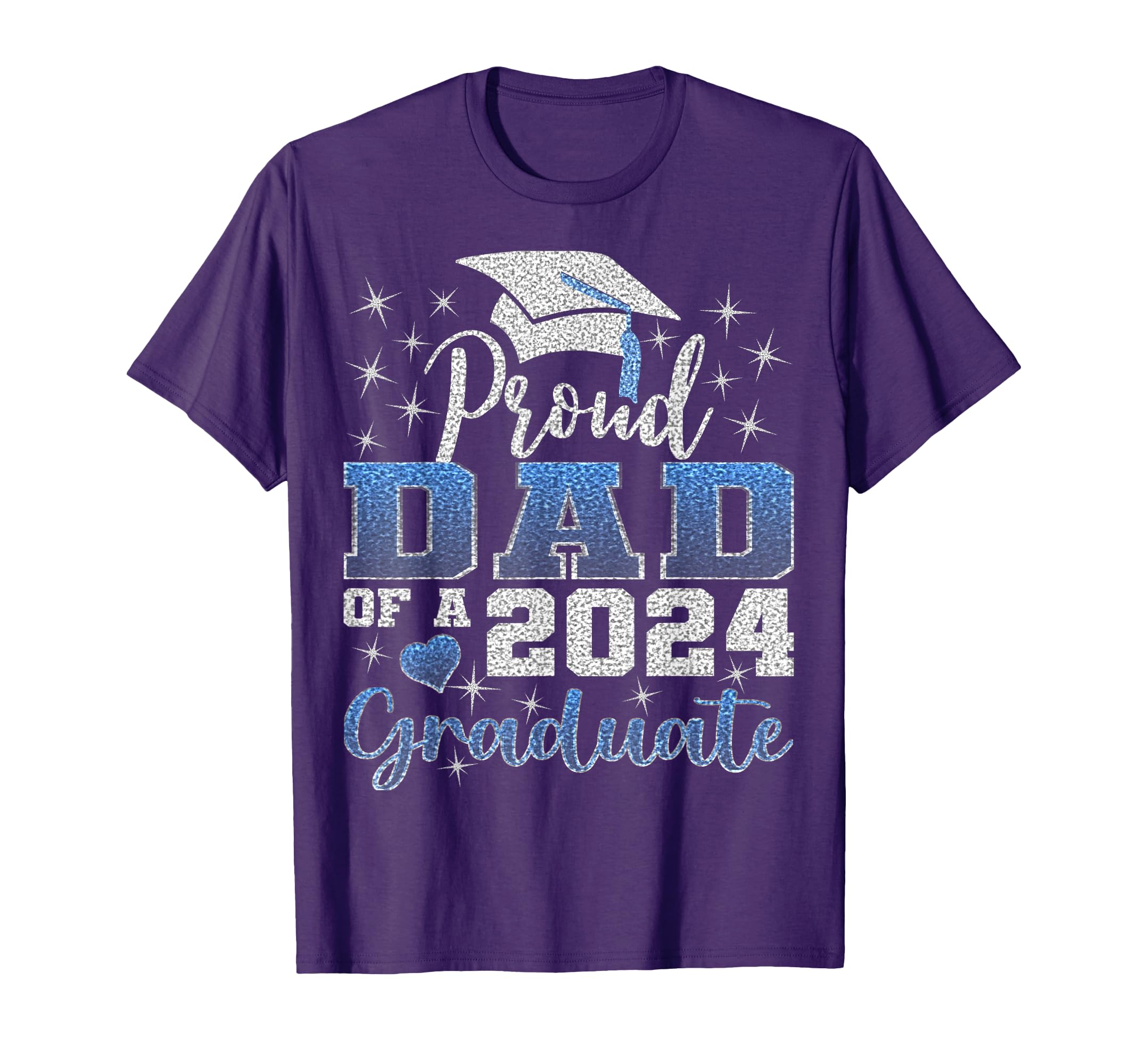 Super Proud Dad 2024 Graduate Awesome T-Shirt - Fun Novelty Design Unisex - T-Shirt, Sweatshirt, Hoodie