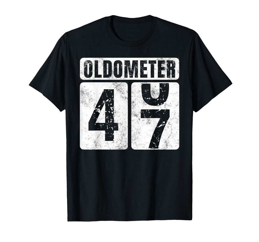Oldometer 47 Funny 47Th Birthday Gift T-Shirt - Graphic Print Unisex - T-Shirt, Sweatshirt, Hoodie
