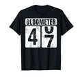 Oldometer 47 Funny 47Th Birthday Gift T-Shirt - Graphic Print Unisex - T-Shirt, Sweatshirt, Hoodie