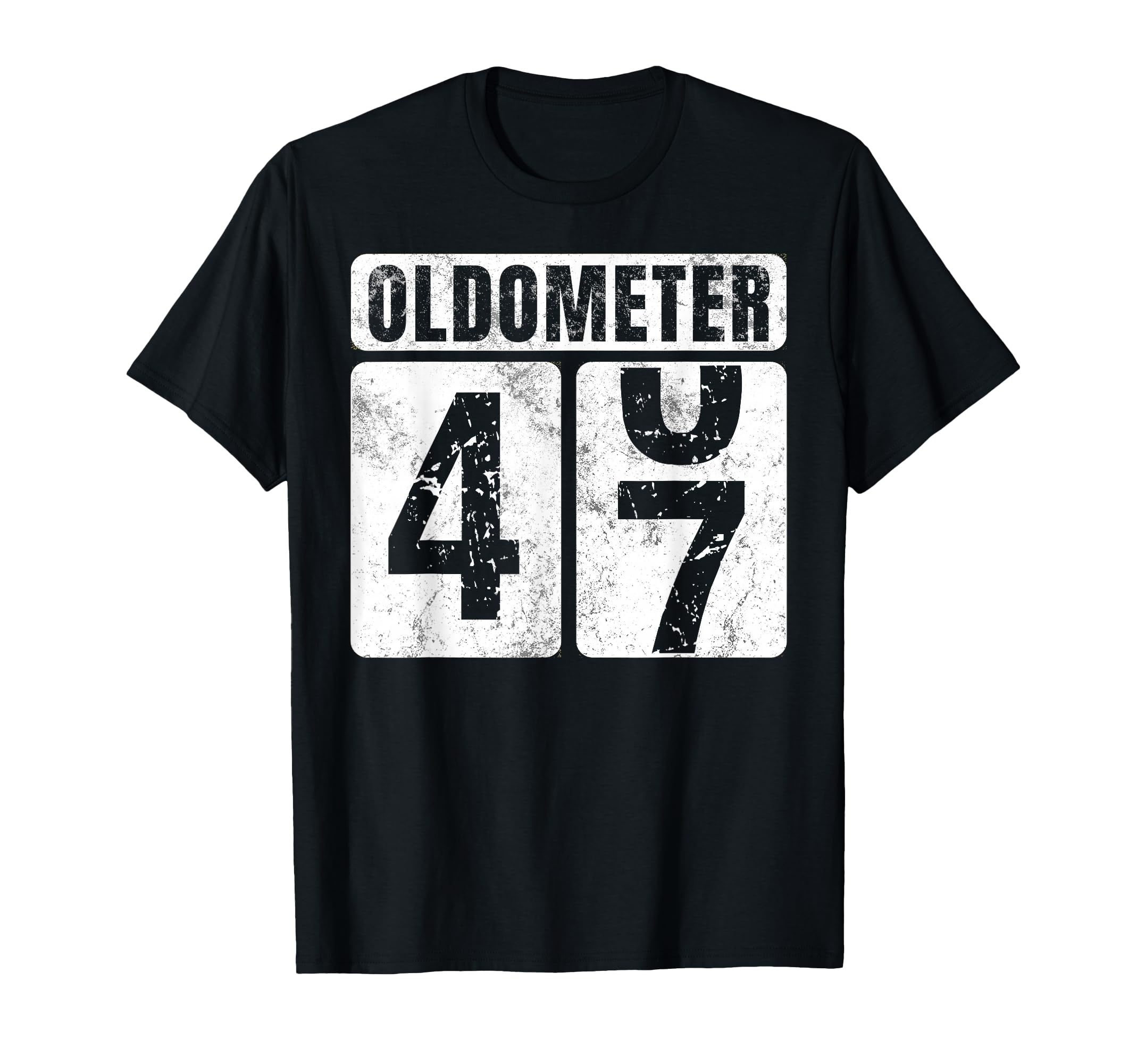Oldometer 47 Funny 47Th Birthday Gift T-Shirt - Graphic Print Unisex - T-Shirt, Sweatshirt, Hoodie