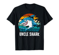 Funny Uncle Shark Fathers Day Papa Dad T-Shirt - Aesthetic Graphic Unisex - T-Shirt, Sweatshirt, Hoodie