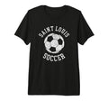 Saint Louis Soccer Distressed 90S Tri T-Shirt - Unique Graphic Men Women - T-Shirt, Sweatshirt, Hoodie