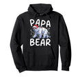 Funny Papa Bear Santa Hat Lights Hoodie - Trendy Graphic for Adults - T-Shirt, Sweatshirt, Hoodie