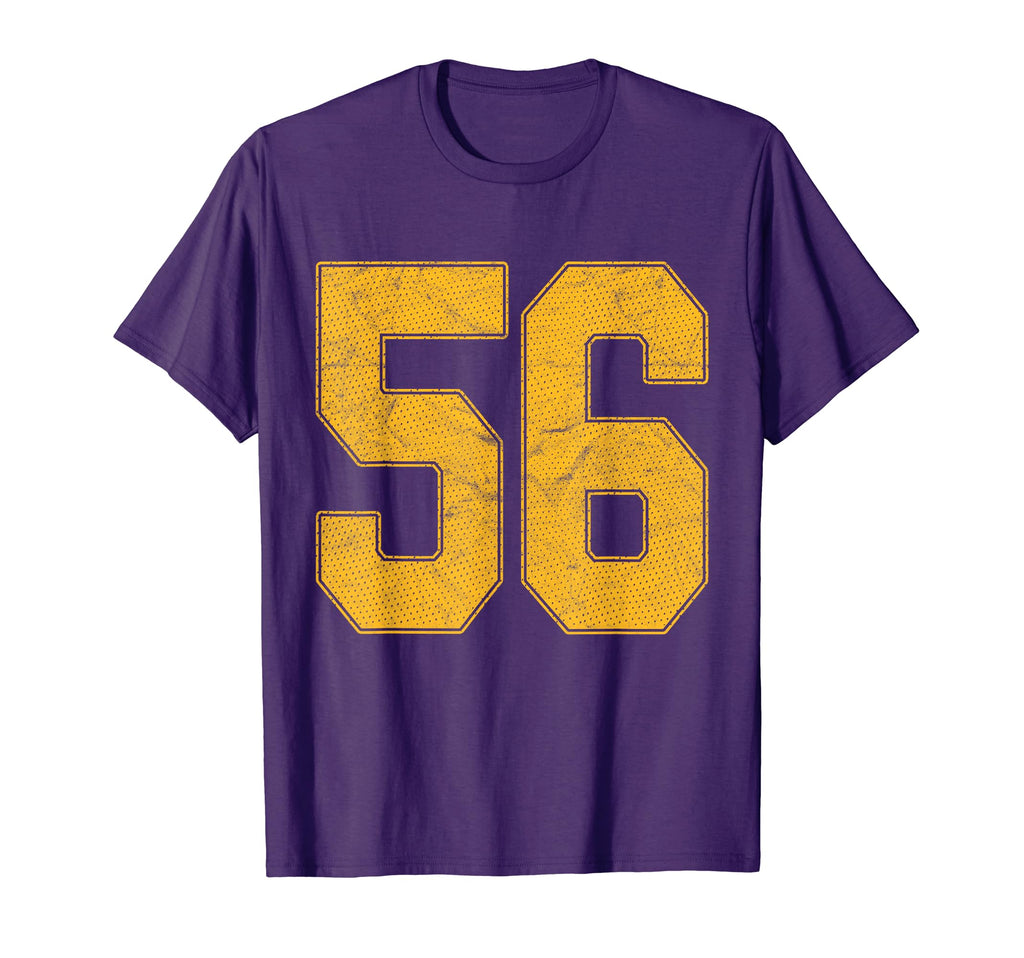 Number 56 Numbered Uniform Sports T-Shirt - Minimalist Print Men Women - T-Shirt, Sweatshirt, Hoodie