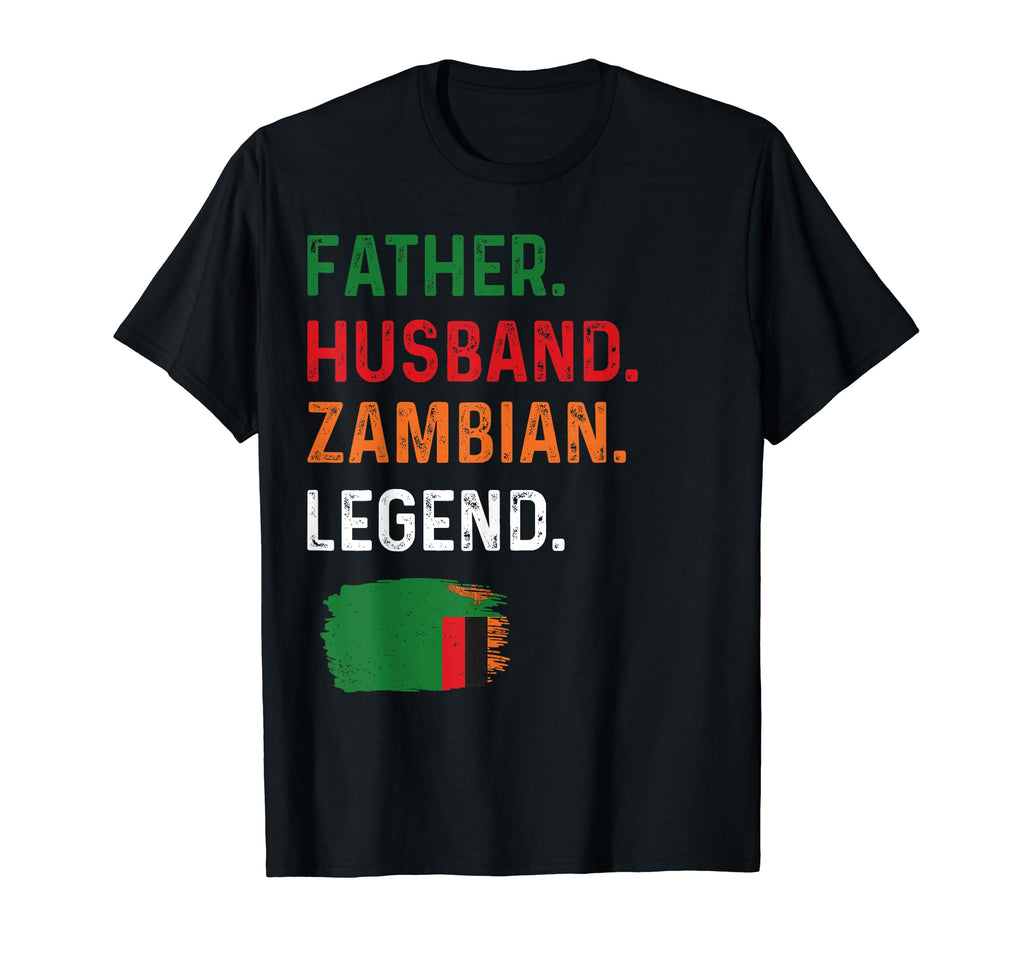 Father Husband Zambian Legend Proud T-Shirt - Minimalist Print for Adults - T-Shirt, Sweatshirt, Hoodie