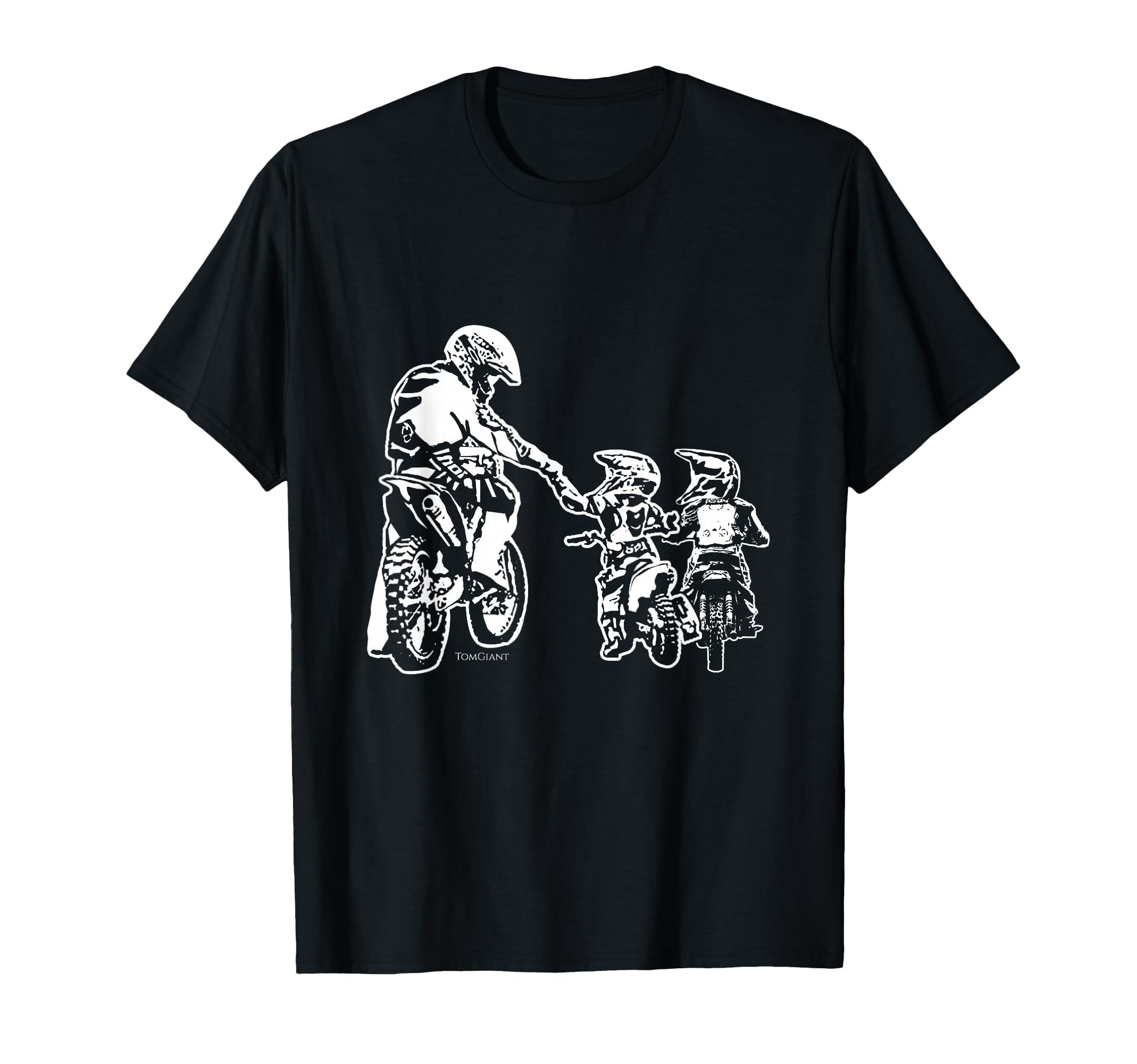 Dad Dirt Bike Rider Motocross Father Son T-Shirt - Graphic Print Unisex - T-Shirt, Sweatshirt, Hoodie