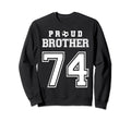 Number 74 Custom Proud Soccer Futbol Sweatshirt - Unique Graphic Men Women - T-Shirt, Sweatshirt, Hoodie