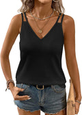 Womens Double Spaghetti Strap V Neck Tank Tops Cute - Adult & Kids T-Shirts, Sweatshirts & Hoodies apparel design preview 1