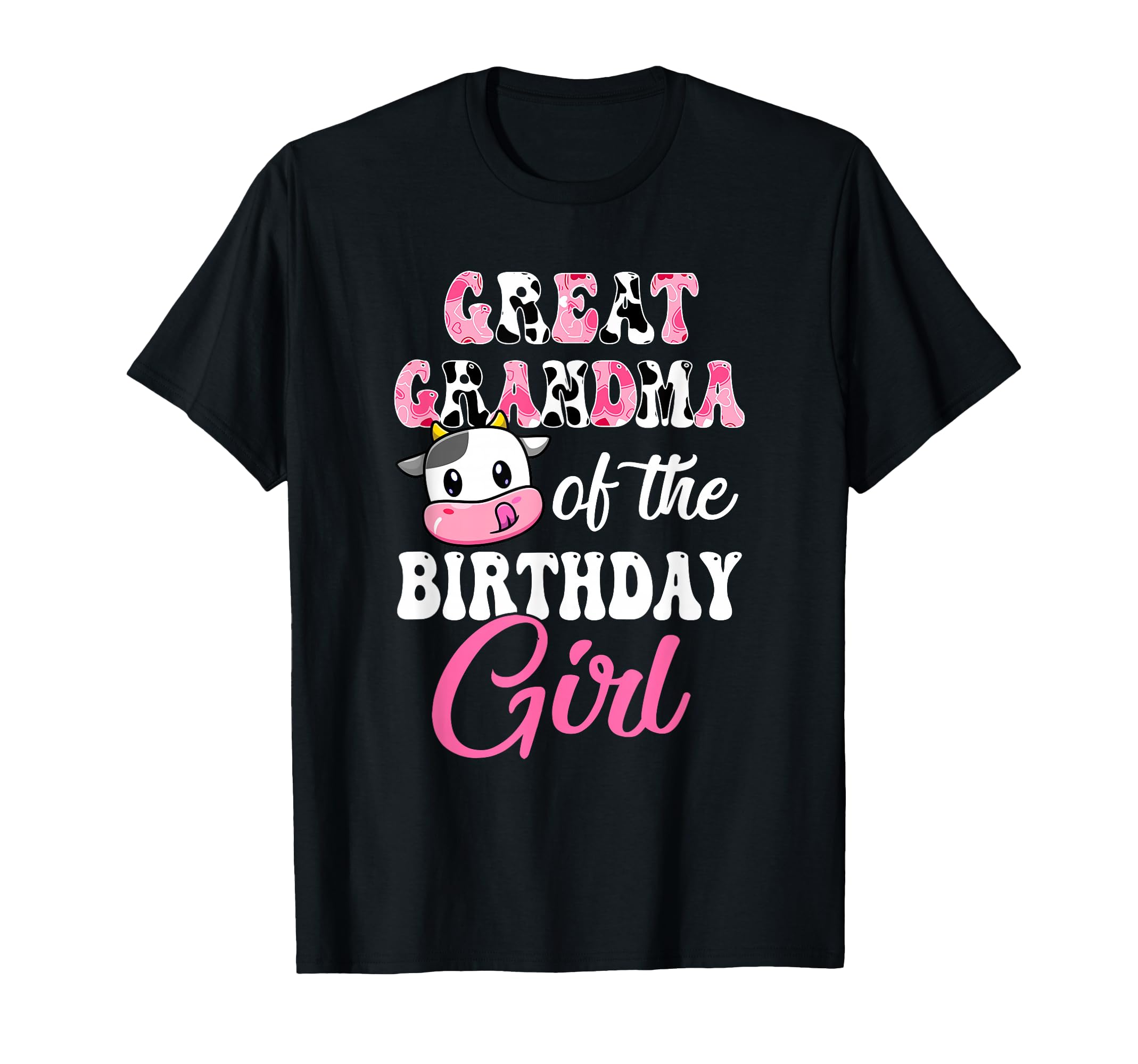 Great Grandma Birthday Farm Cow 1St T-Shirt - Custom Art Print Unisex - T-Shirt, Sweatshirt, Hoodie