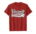 Distressed Cincinnati Baseball T-Shirt - Aesthetic Graphic for Adults - T-Shirt, Sweatshirt, Hoodie