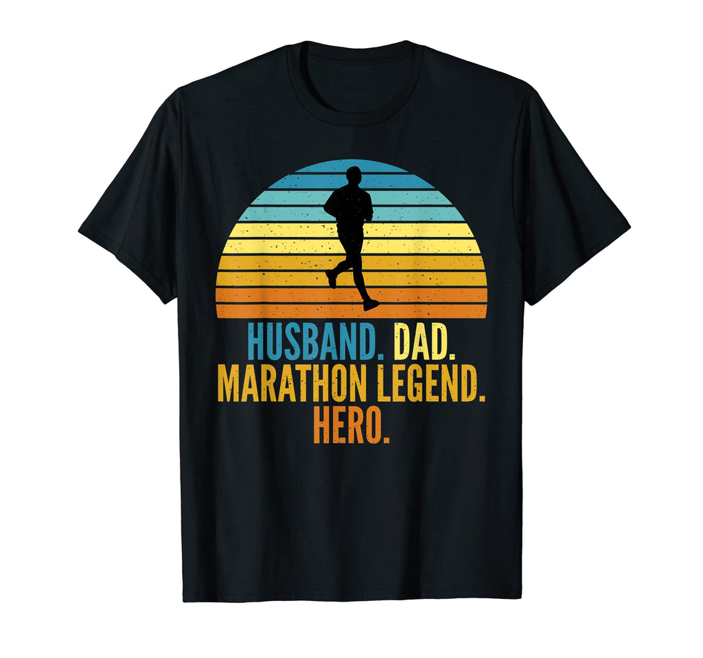 Husband Dad Marathon Legend Hero T-Shirt - Streetwear Style for Adults - T-Shirt, Sweatshirt, Hoodie