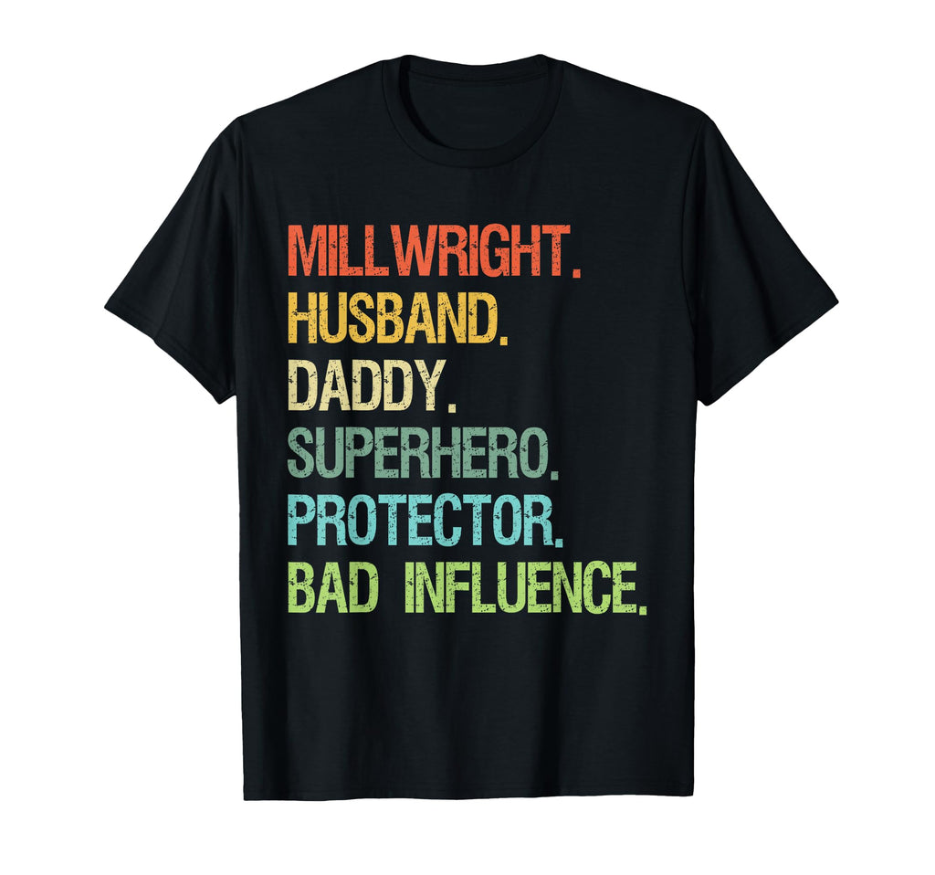 Millwright Husband Daddy Superhero T-Shirt - Unique Graphic for Adults - T-Shirt, Sweatshirt, Hoodie