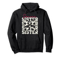 Soccer Sister Funny Coquette Bow Soccer Hoodie - Novelty Apparel Men Women - T-Shirt, Sweatshirt, Hoodie