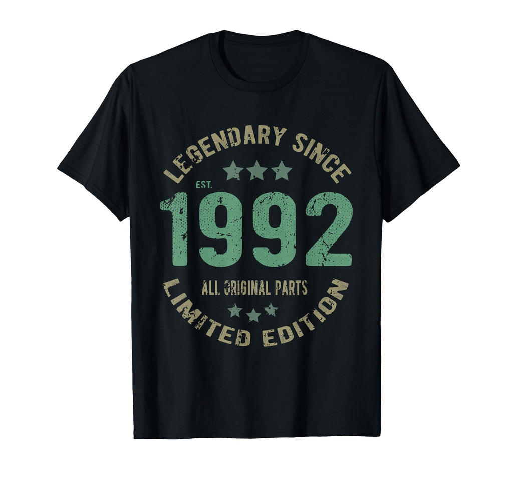 34 Year Old Bday Legend Since 1992 T-Shirt - Minimalist Print for Adults - T-Shirt, Sweatshirt, Hoodie