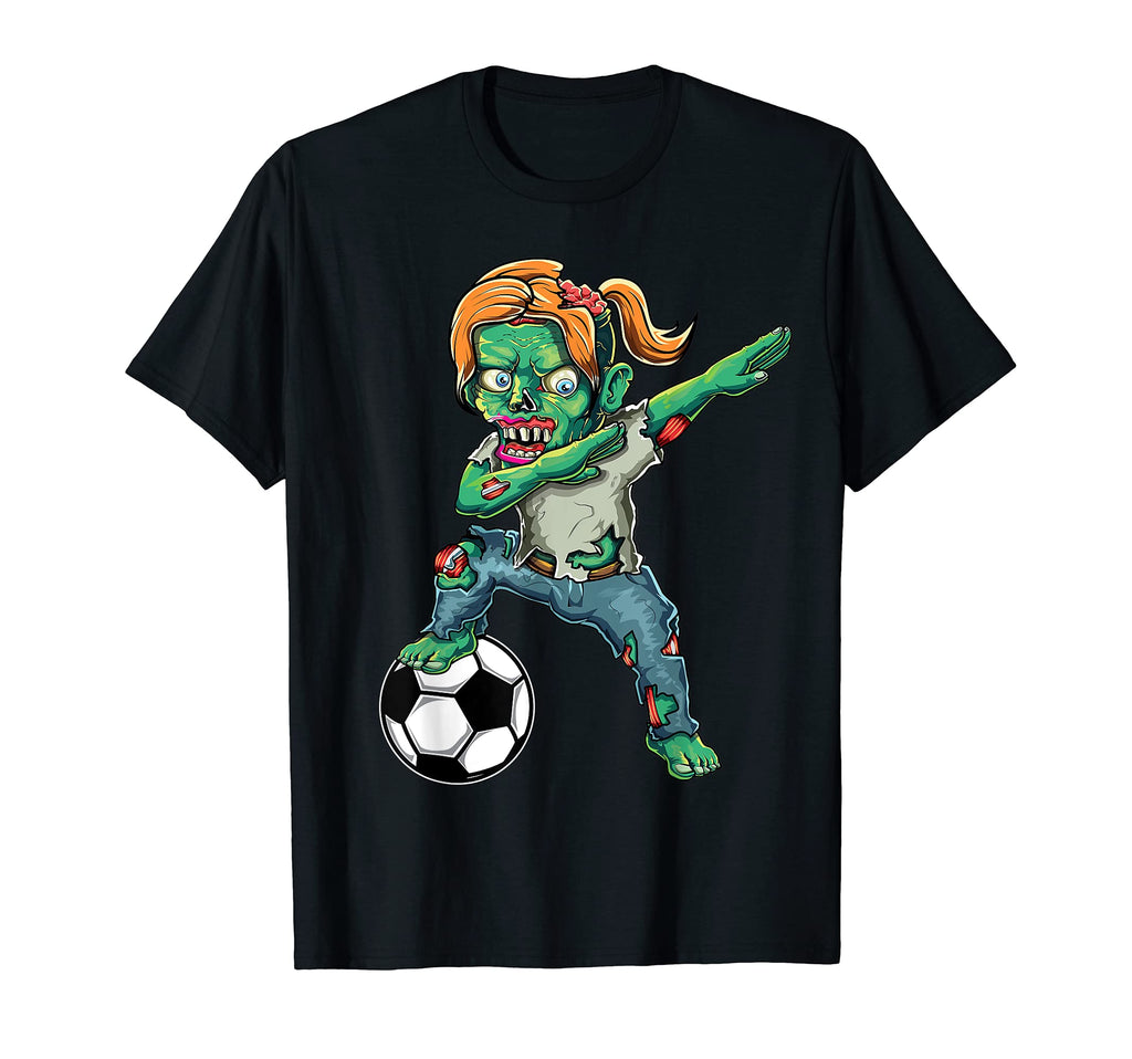 Female Zombie Halloween Soccer Lover T-Shirt - Streetwear Style Men Women - T-Shirt, Sweatshirt, Hoodie