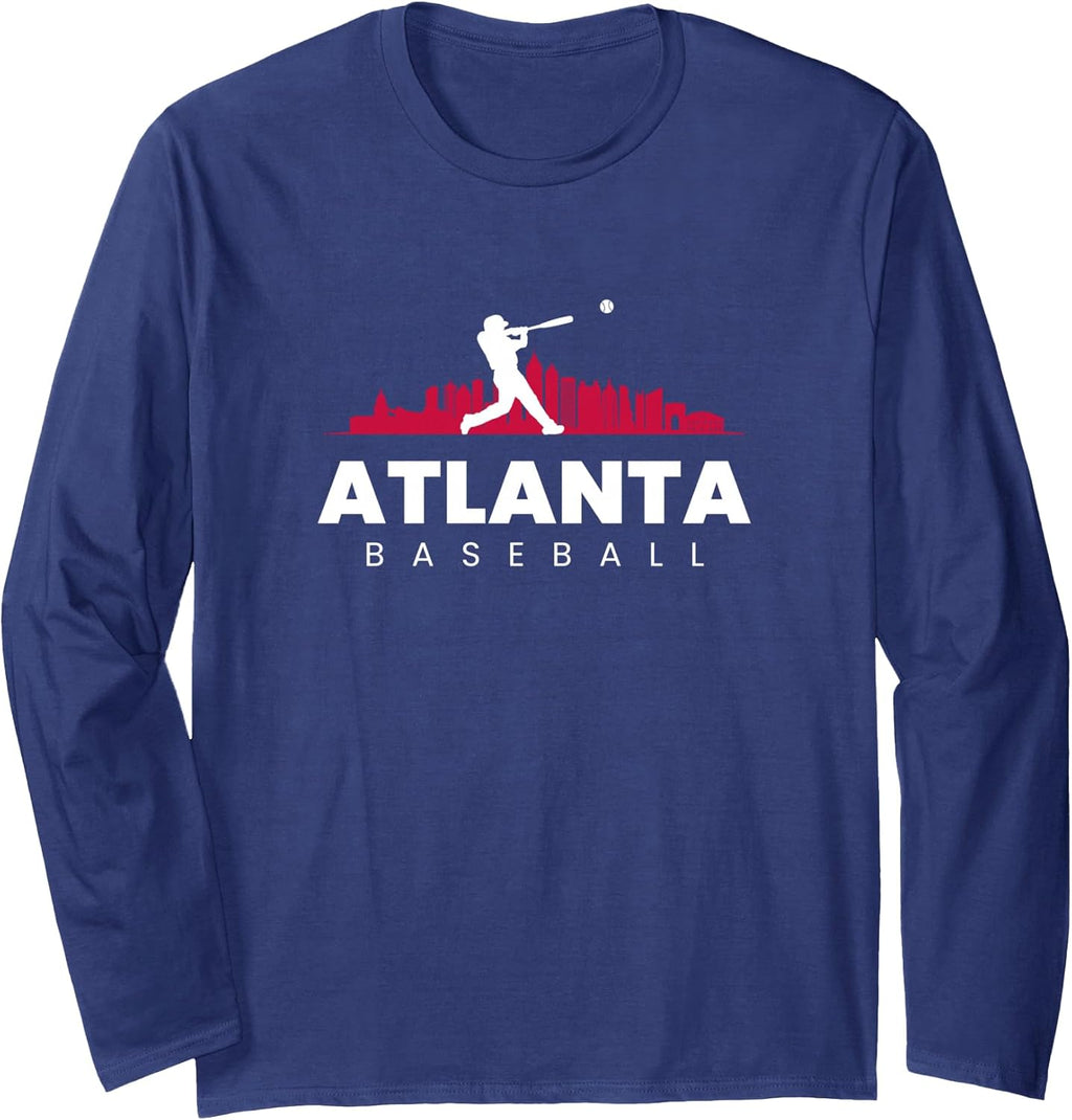 Atlanta Baseball Vintage Minimalist Retro Lover - Adult & Kids T-Shirts, Sweatshirts & Hoodies apparel design preview 1