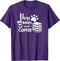 Dogs, Books and Coffee - Adult & Kids T-Shirts, Sweatshirts & Hoodies apparel design preview 1