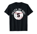 Unique Thats My 5 Baseball Player T-Shirt - Minimalist Print for Adults - T-Shirt, Sweatshirt, Hoodie