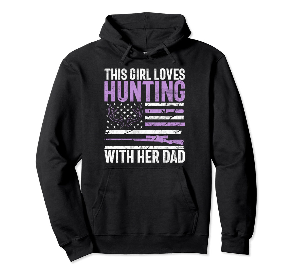 This Loves Hunting Her Dad Daughter Hoodie - Custom Art Print for Adults - T-Shirt, Sweatshirt, Hoodie
