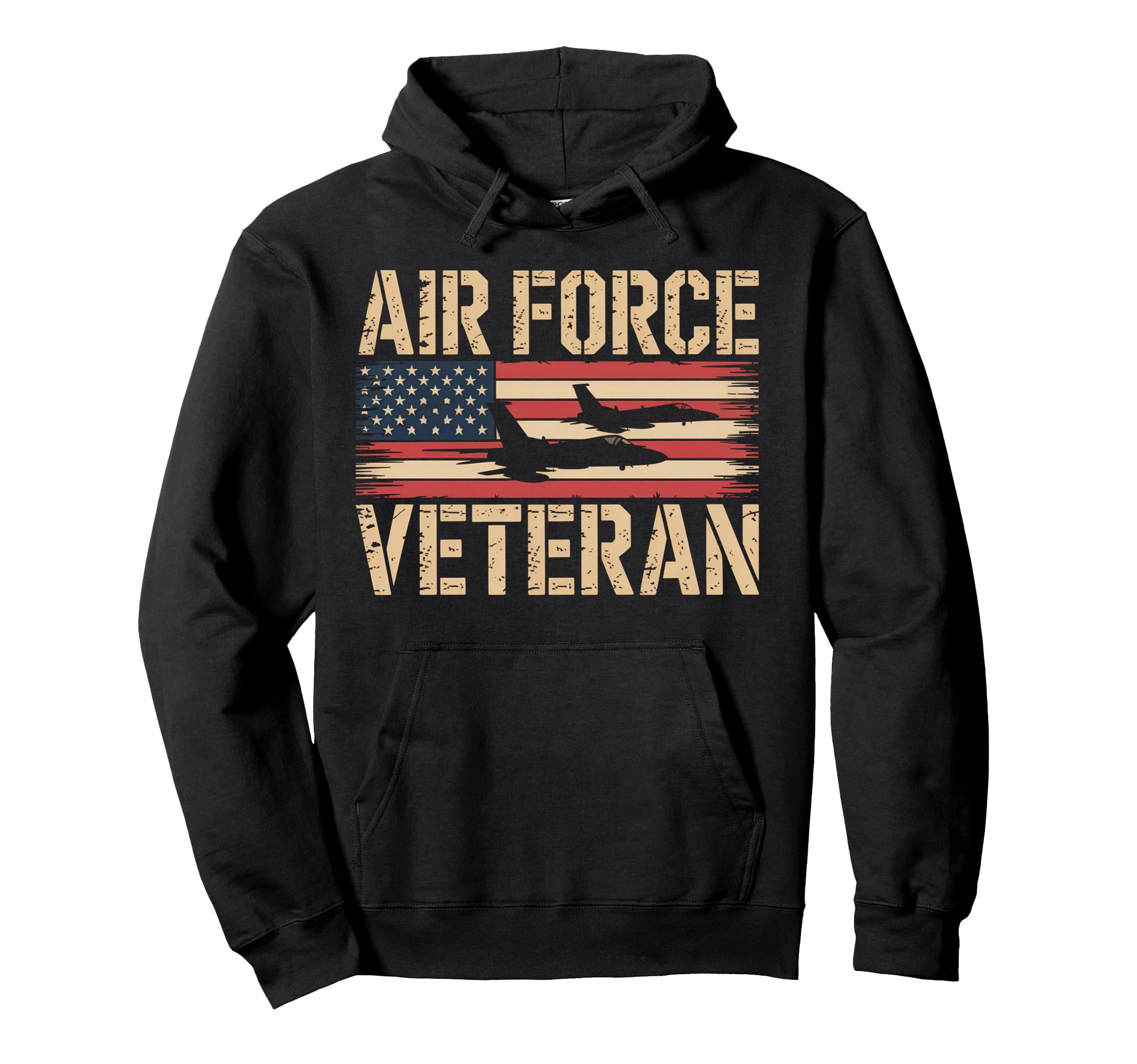 Air Force Veteran Us American Flag Dad Hoodie - Graphic Print Unisex - T-Shirt, Sweatshirt, Hoodie