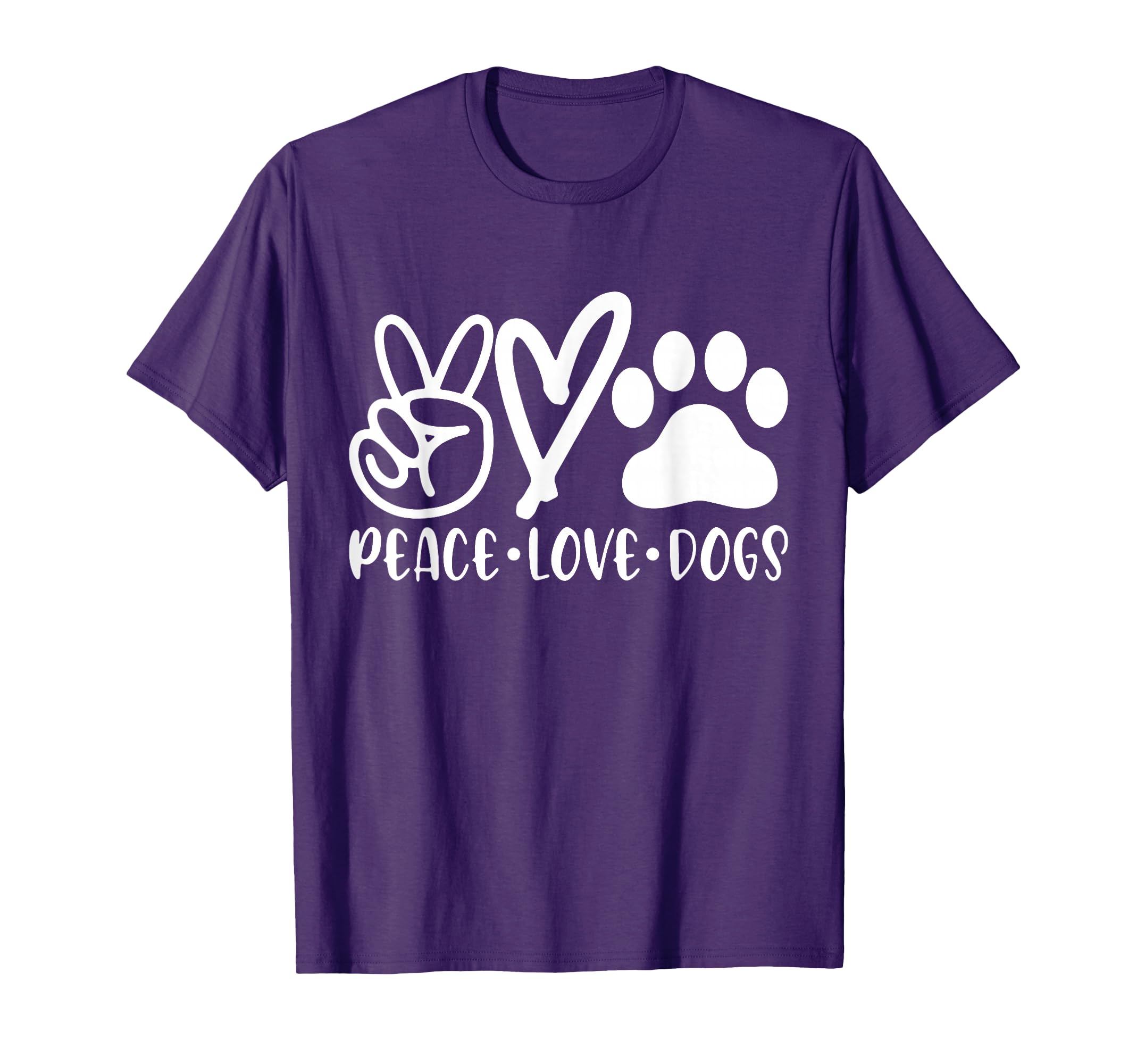 Peace Love Dog Funny Dog Lover Gifts T-Shirt - Trendy Graphic Men Women - T-Shirt, Sweatshirt, Hoodie