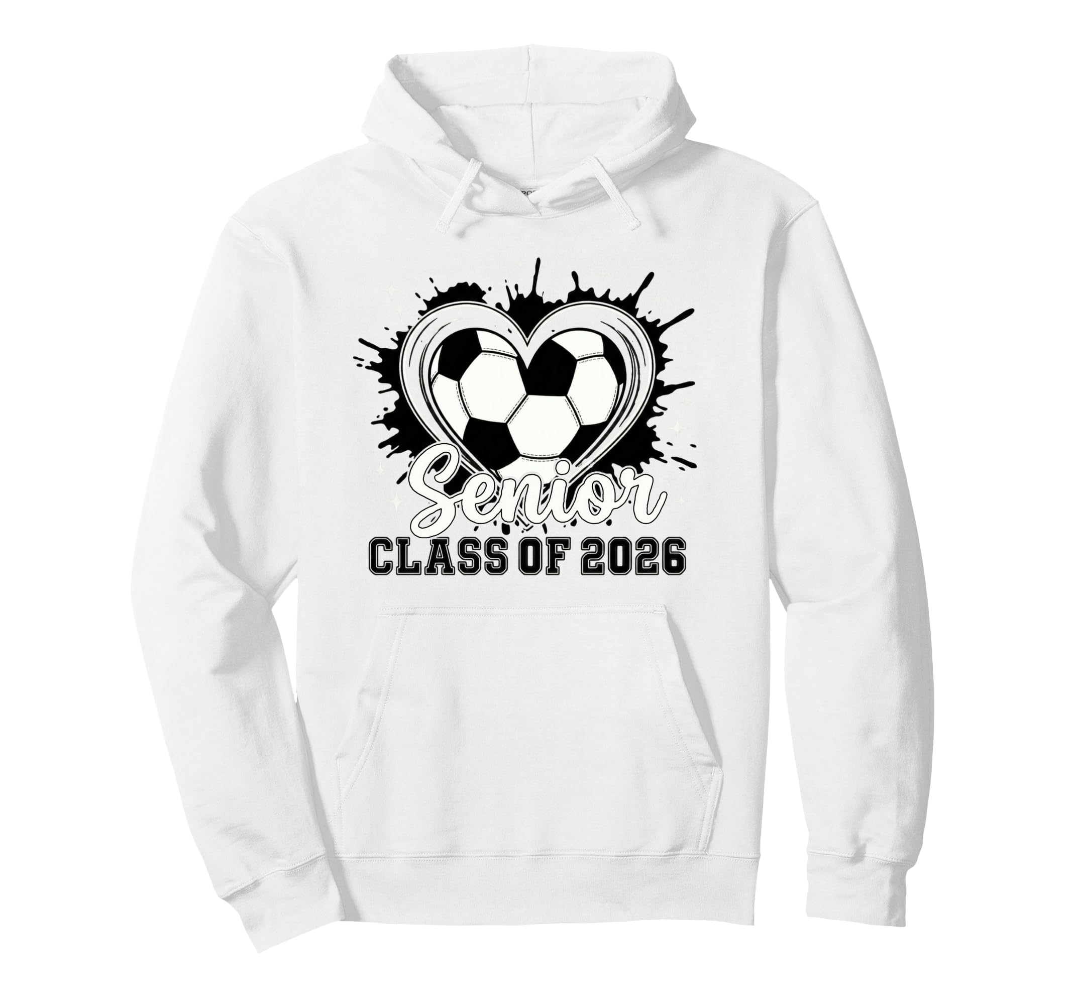 Trendy Class 2026 Senior Soccer Drip Hoodie - Novelty Apparel for Adults - T-Shirt, Sweatshirt, Hoodie