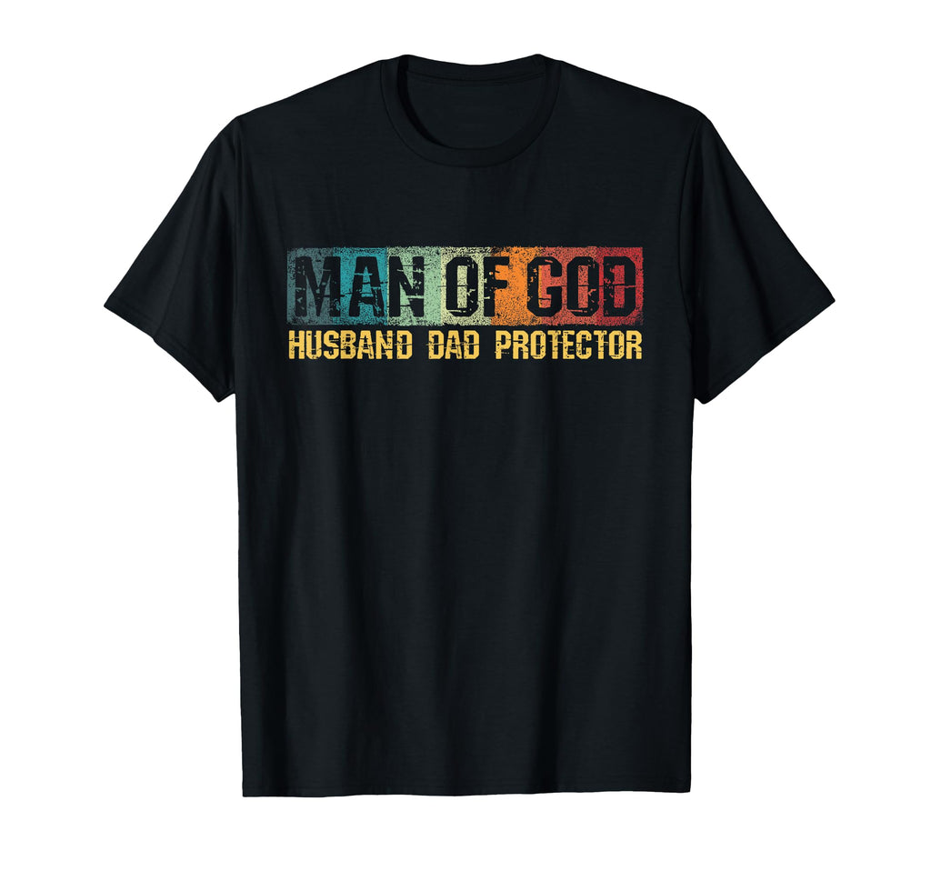 God Husband Dad Protector Christian T-Shirt - Aesthetic Graphic for Adults - T-Shirt, Sweatshirt, Hoodie