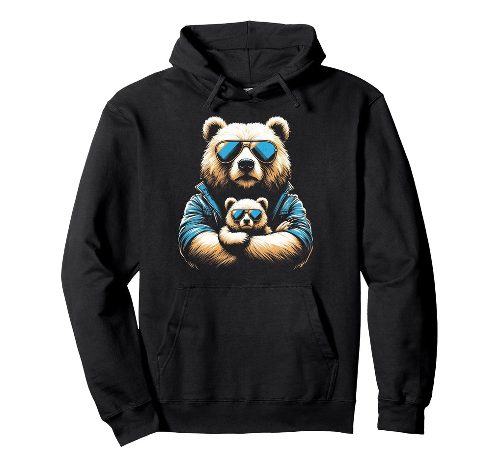 Papa Bear Funny Bears Animal Lover Dad Hoodie - Custom Art Print Unisex - T-Shirt, Sweatshirt, Hoodie