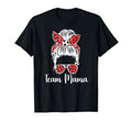 Soccer Team Mama Messy Bun Soccer T-Shirt - Custom Art Print for Adults - T-Shirt, Sweatshirt, Hoodie
