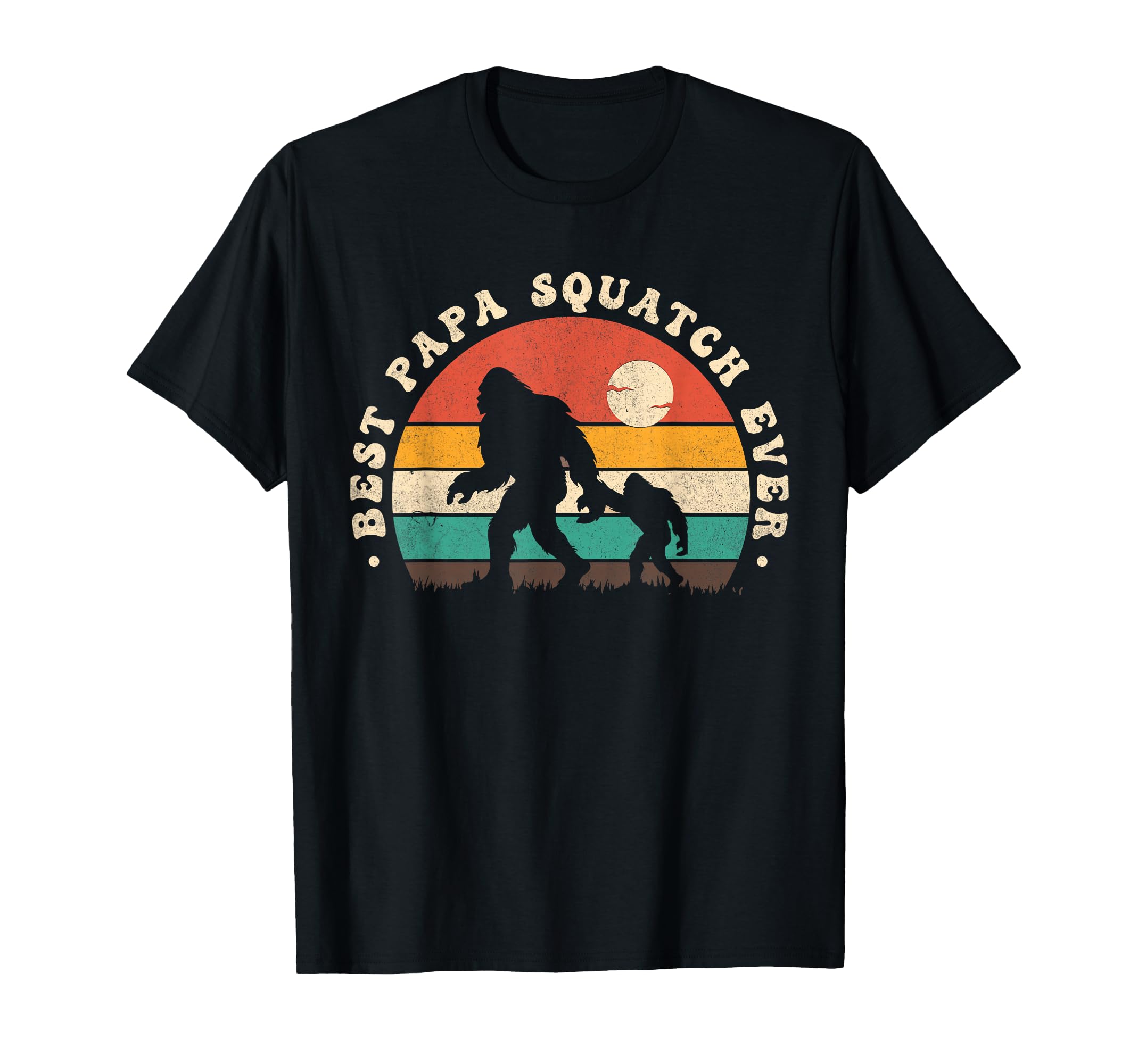 Bigfoot Dad Sasquatch Dad Best Papa T-Shirt - Unique Graphic Men Women - T-Shirt, Sweatshirt, Hoodie