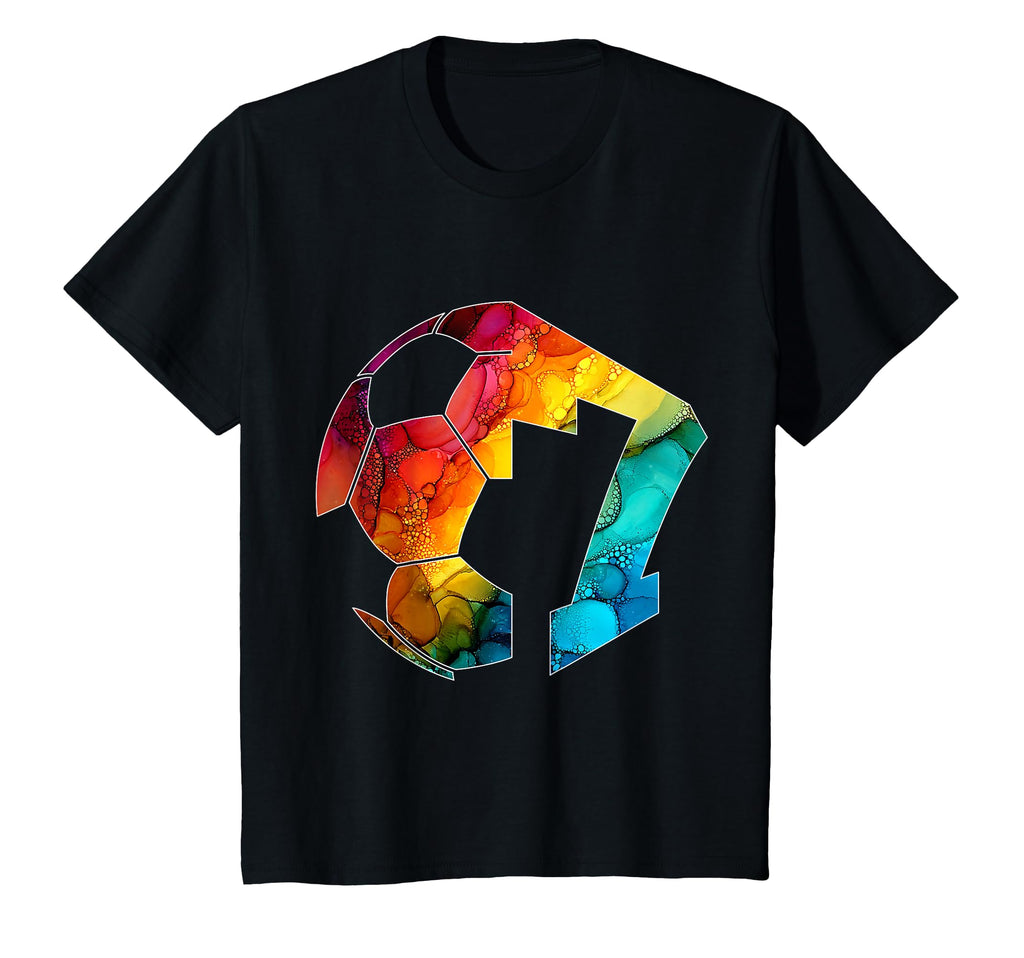 Number 7 Years Soccer 7Th Birthday T-Shirt - Aesthetic Graphic for Adults - T-Shirt, Sweatshirt, Hoodie