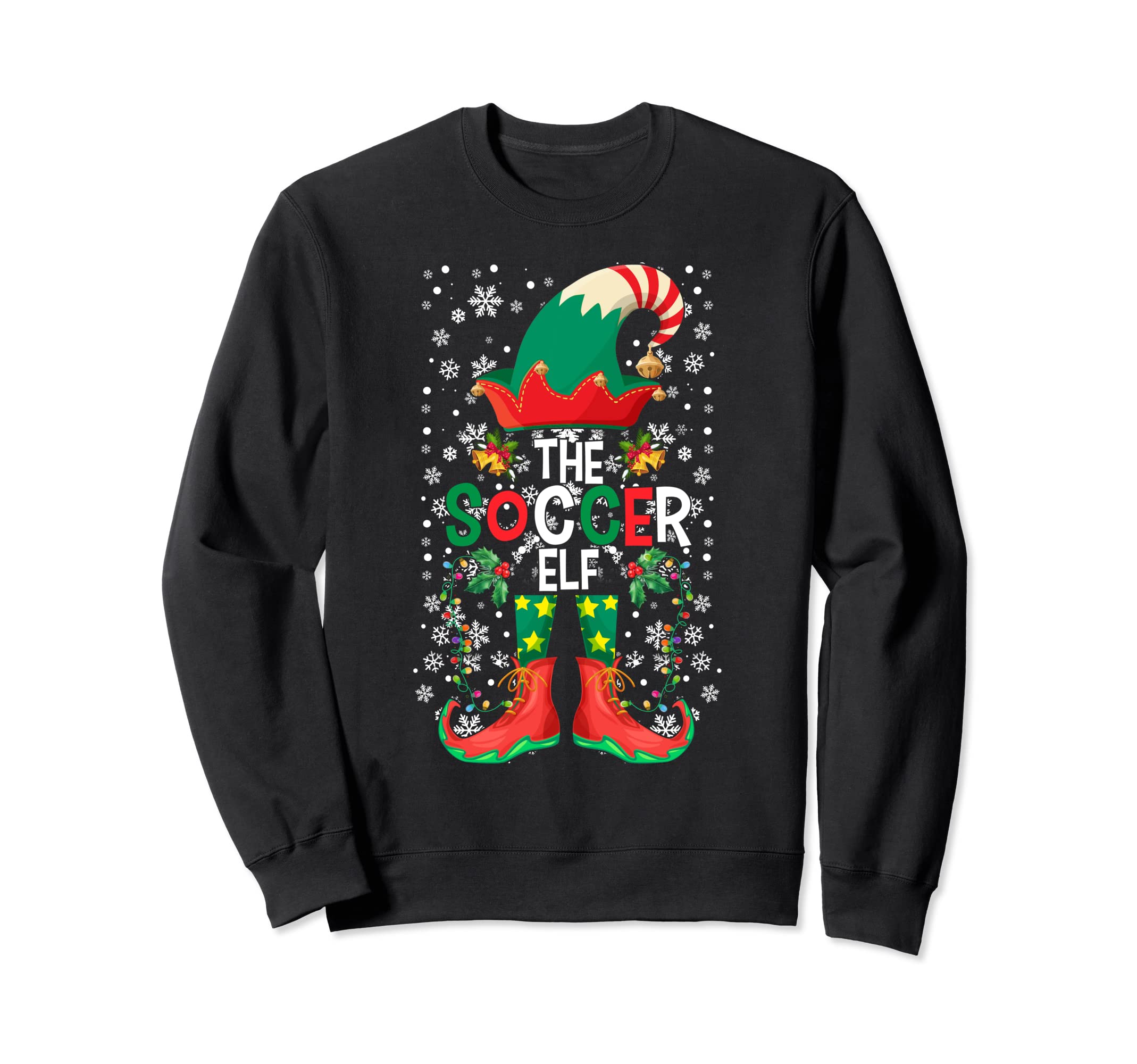 Soccer Elf Family Matching Group Sweatshirt - Fun Novelty Design Unisex - T-Shirt, Sweatshirt, Hoodie