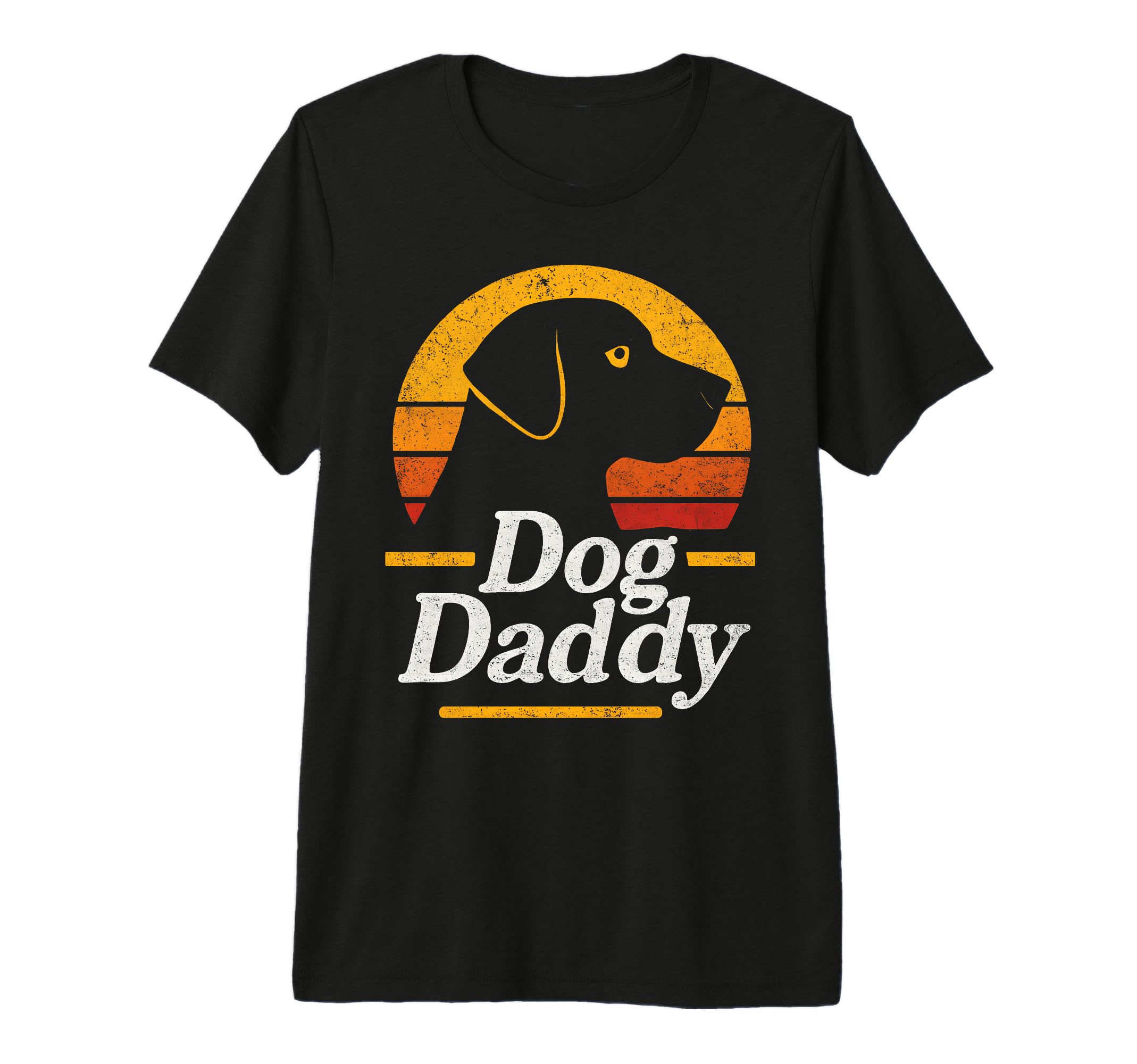 Dog Dad Sunset Canine Lover Tri Blend T-Shirt - Graphic Print Men Women - T-Shirt, Sweatshirt, Hoodie