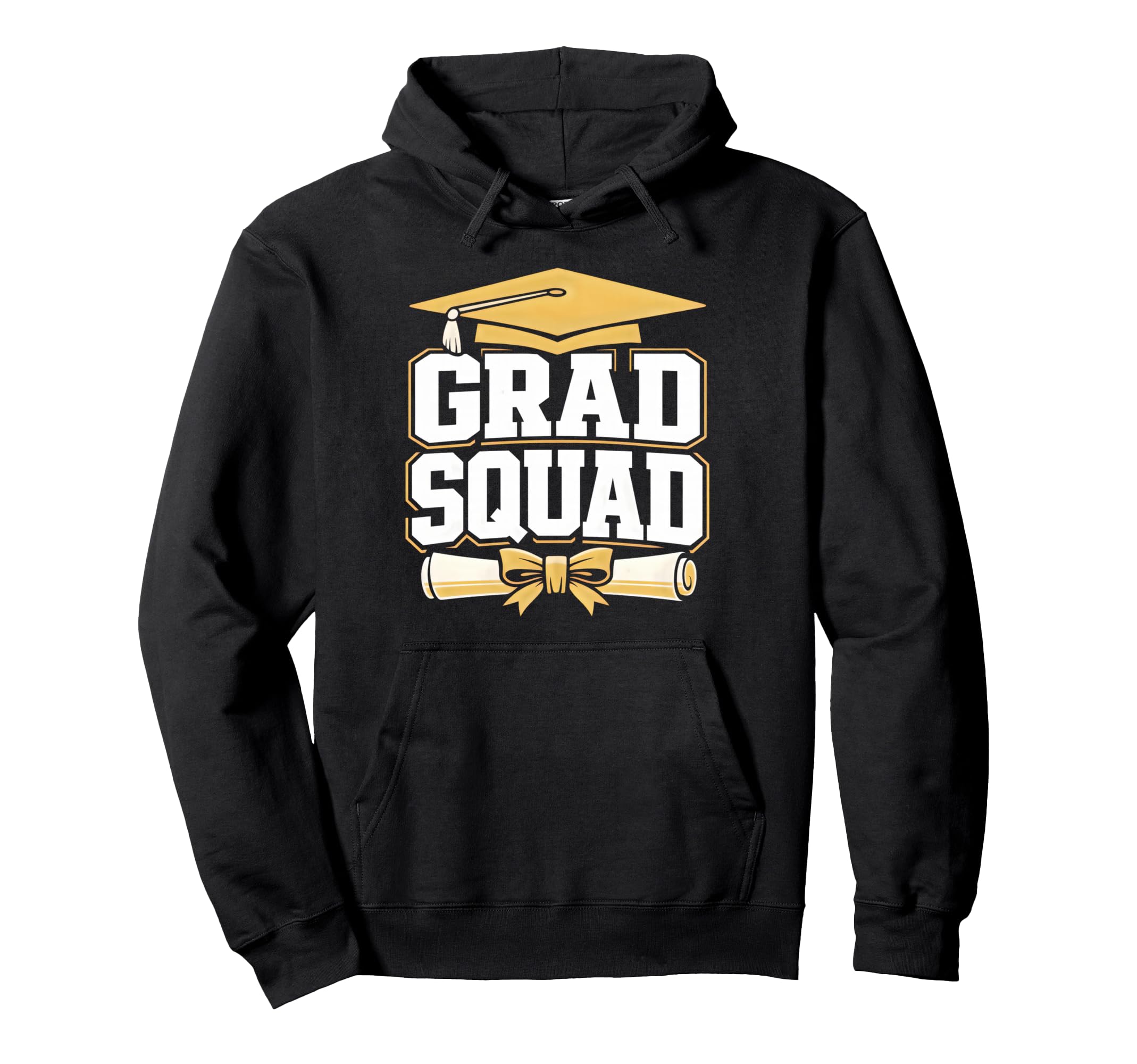 Grad Squad Graduation School Class 2026 Hoodie - Graphic Print for Adults - T-Shirt, Sweatshirt, Hoodie