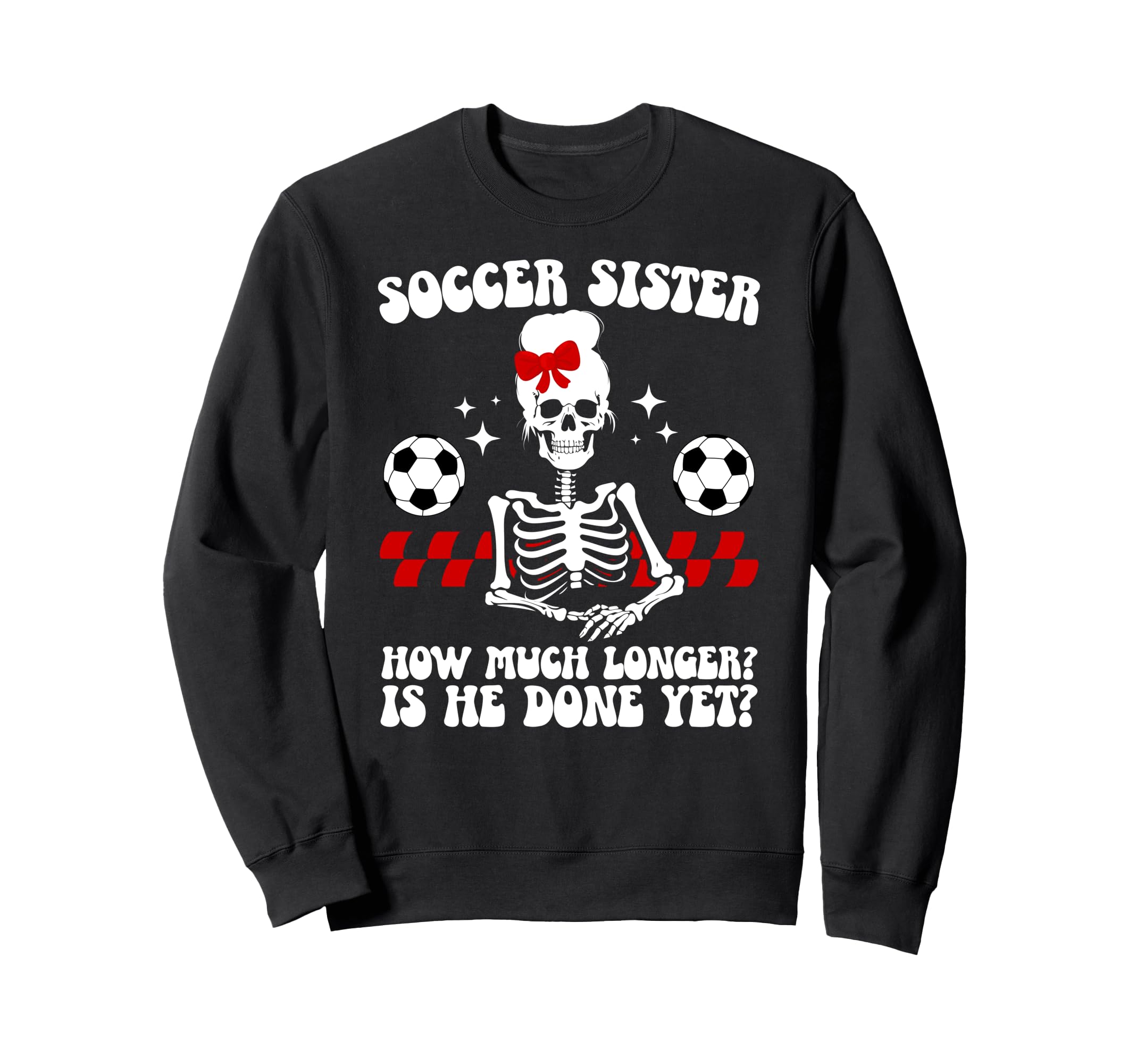 Soccer Sister Groovy Soccer Players Sweatshirt - Minimalist Print Unisex - T-Shirt, Sweatshirt, Hoodie