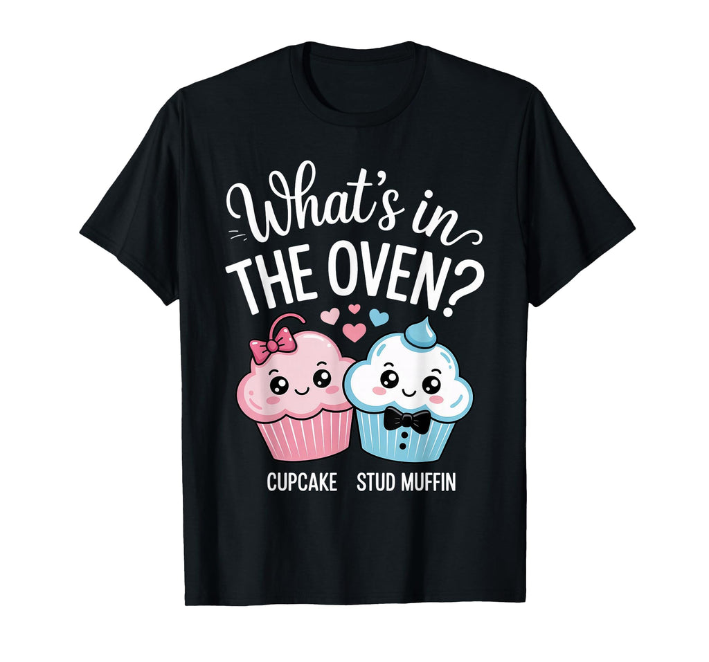 Cupcake Or Stud Muffin Shower Keeper T-Shirt - Minimalist Print for Adults - T-Shirt, Sweatshirt, Hoodie