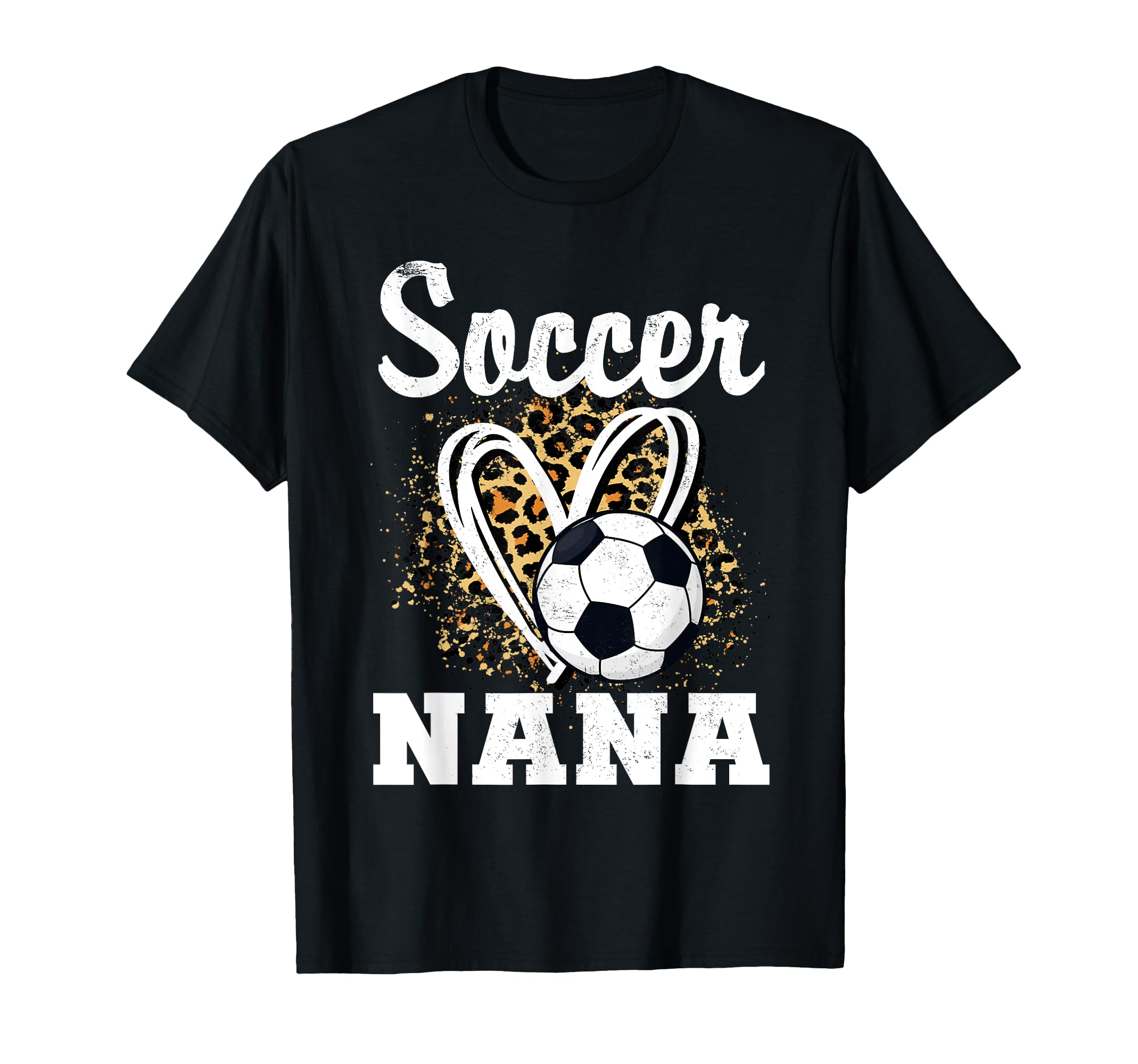 Soccer Grandma Leopard Heart Sweatshirt - Minimalist Print Men Women - T-Shirt, Sweatshirt, Hoodie