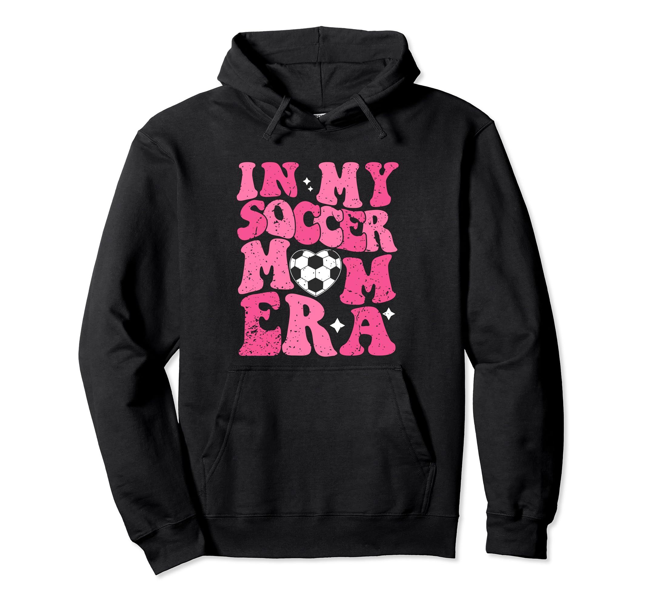 My Soccer Mom Era Groovy Soccer Mama Hoodie - Fun Novelty Design Men Women - T-Shirt, Sweatshirt, Hoodie