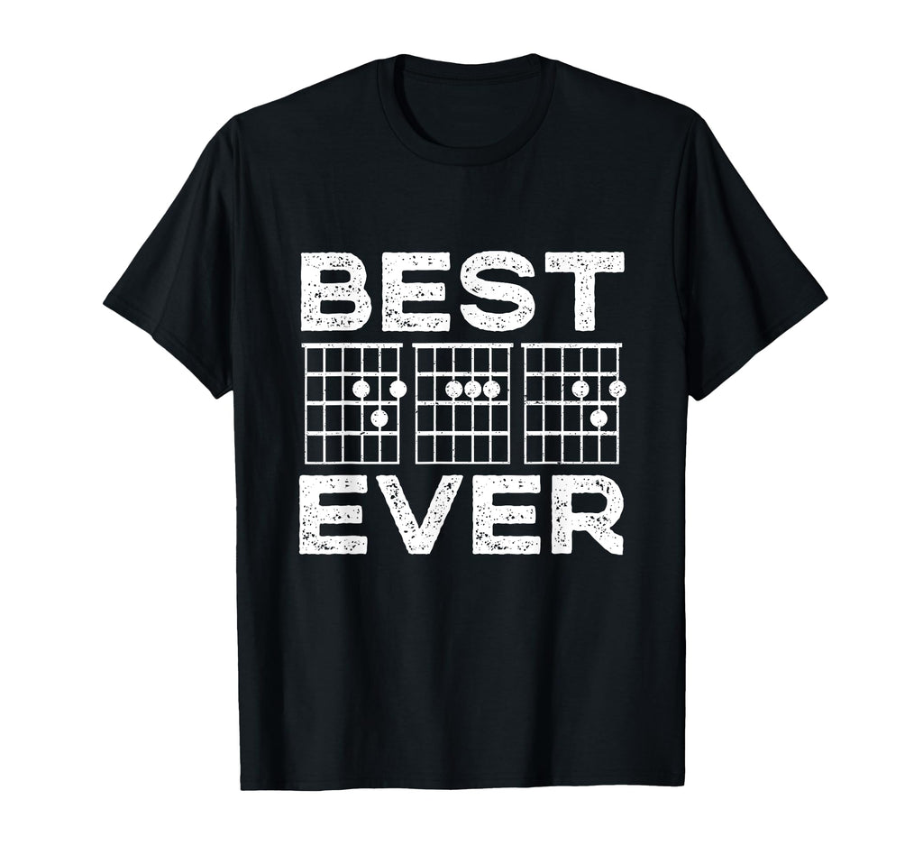 Best Dad Ever Guitar Chords Guitarist T-Shirt - Custom Art Print Men Women - T-Shirt, Sweatshirt, Hoodie