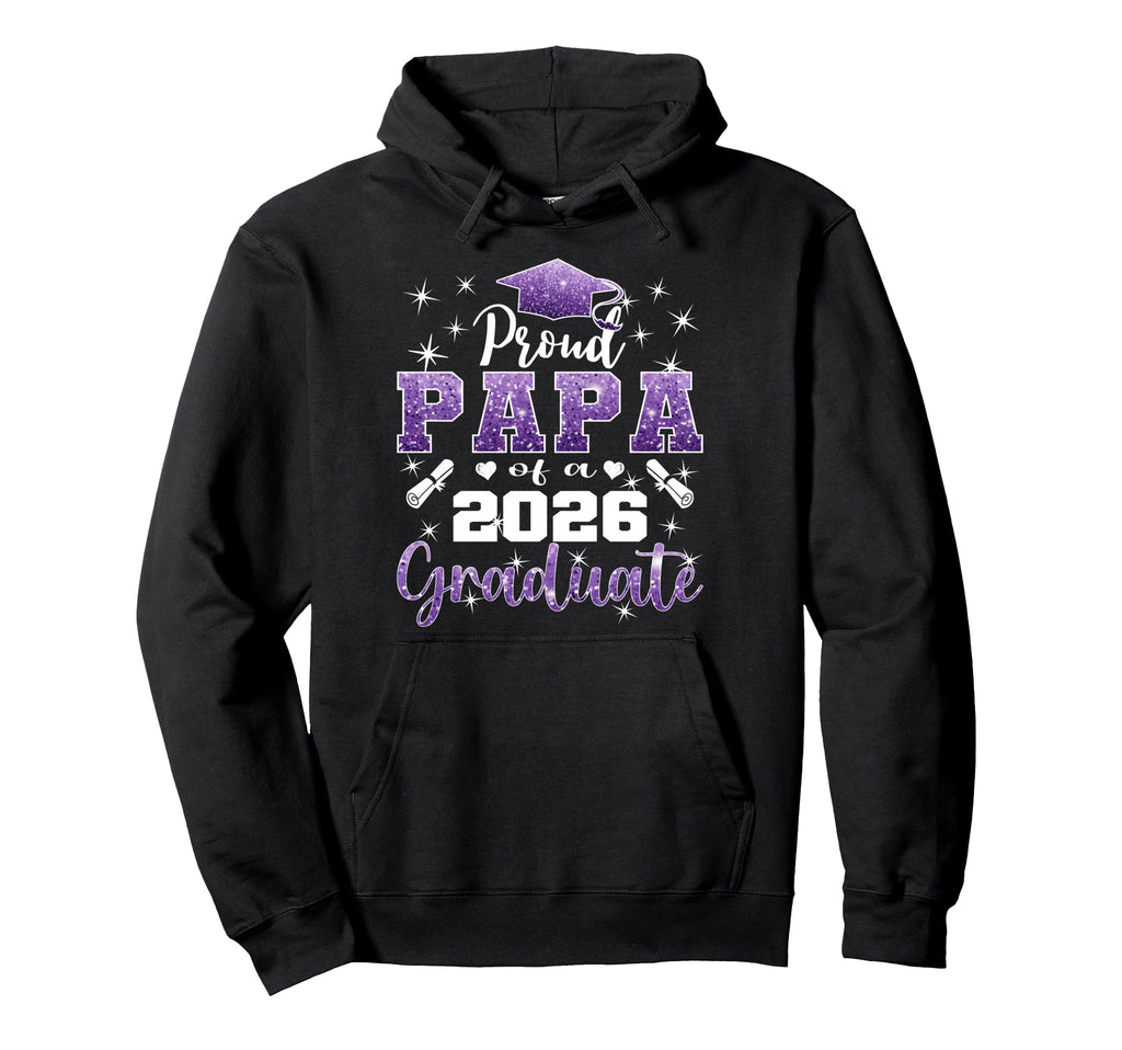 Super Proud Papa 2026 Graduate Senior Hoodie - Fun Novelty Design Unisex - T-Shirt, Sweatshirt, Hoodie