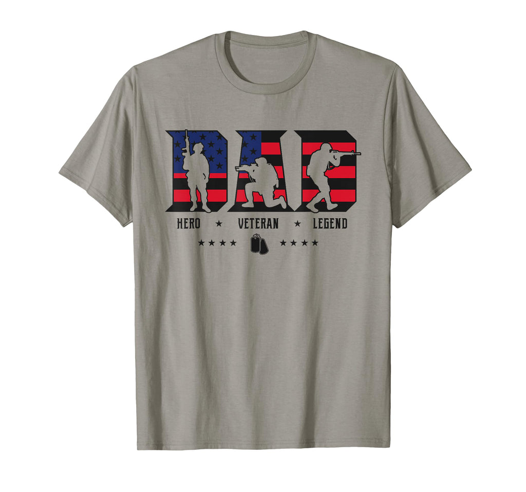 Veteran Dad Hero Legend Fathers Day T-Shirt - Aesthetic Graphic Men Women - T-Shirt, Sweatshirt, Hoodie