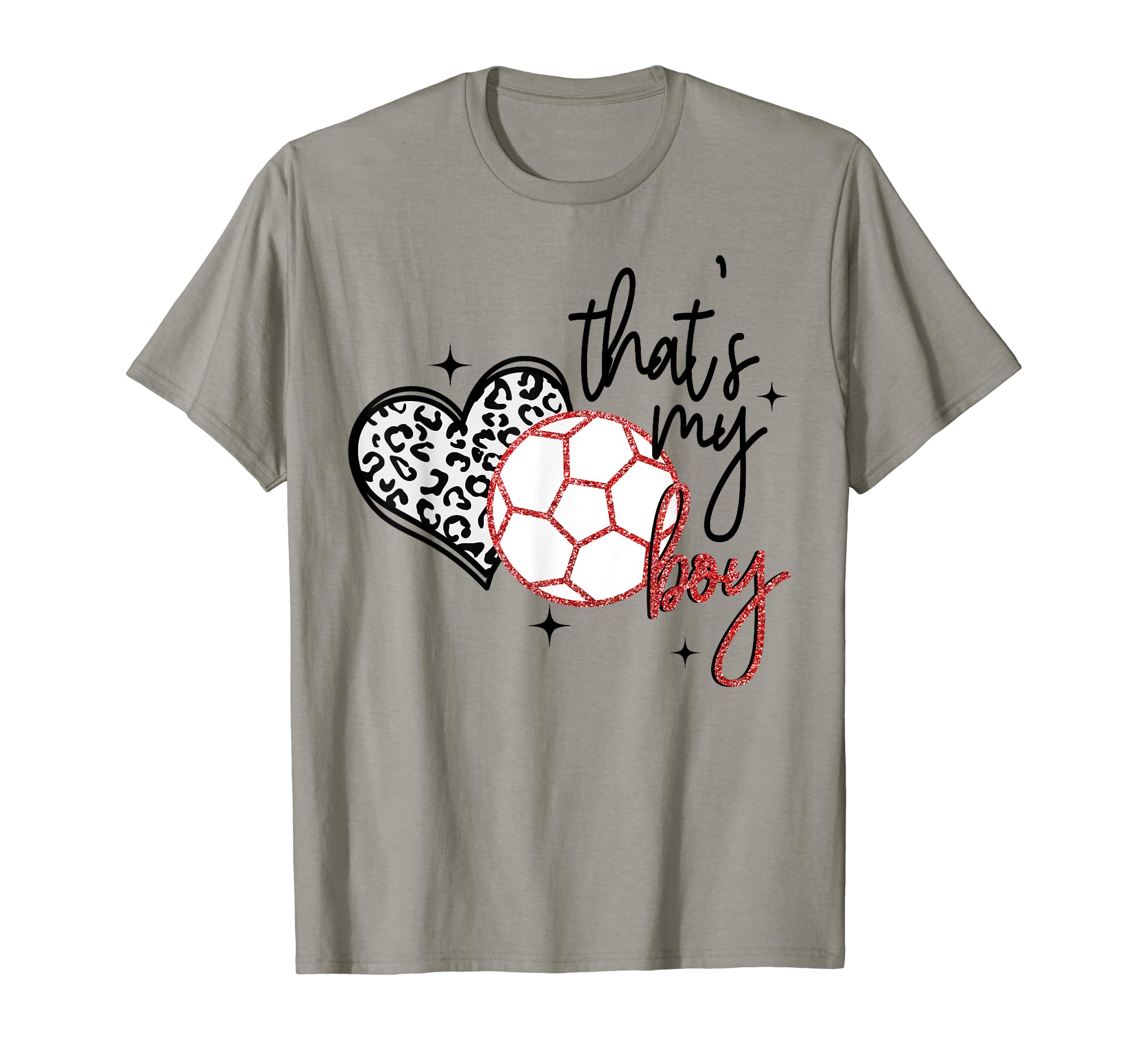 Thats My Leopard Heart Mothers T-Shirt - Casual Everyday Wear for Adults - T-Shirt, Sweatshirt, Hoodie