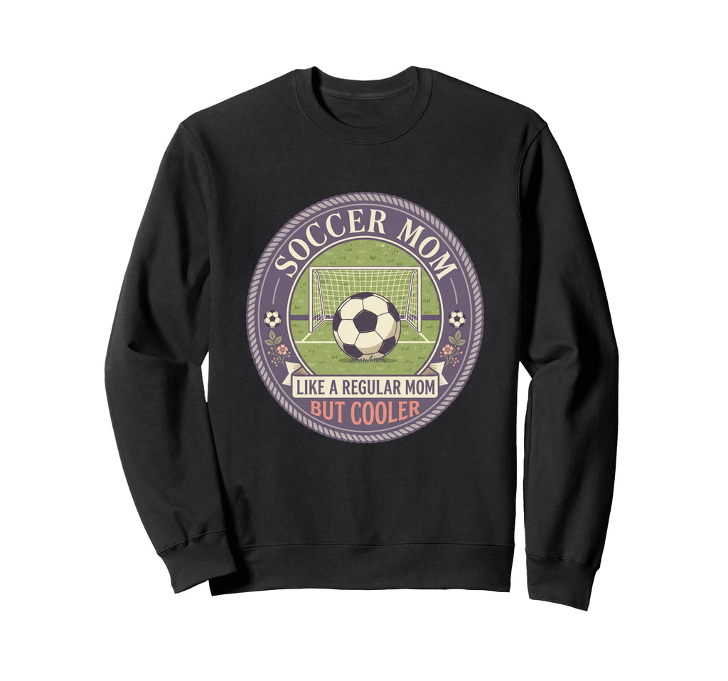 Soccer Mom Like Regular Mom But Sweatshirt - Aesthetic Graphic Men Women - T-Shirt, Sweatshirt, Hoodie