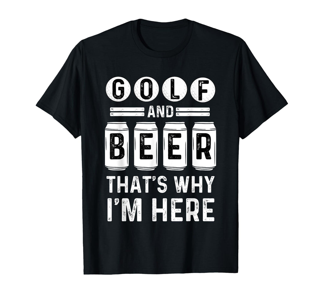 Golf And Beer Funny Dad Beer Golf T-Shirt - Graphic Print for Adults - T-Shirt, Sweatshirt, Hoodie