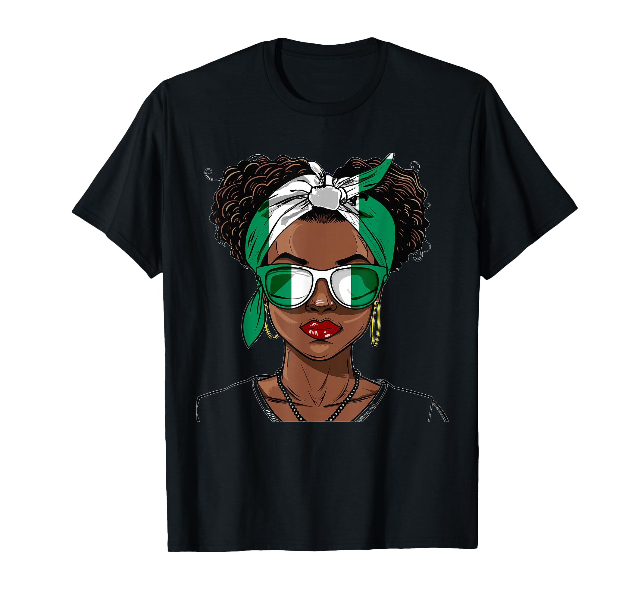 Nigeria Flag Outfit Uniform Souvenirs T-Shirt - Novelty Apparel for Adults - T-Shirt, Sweatshirt, Hoodie