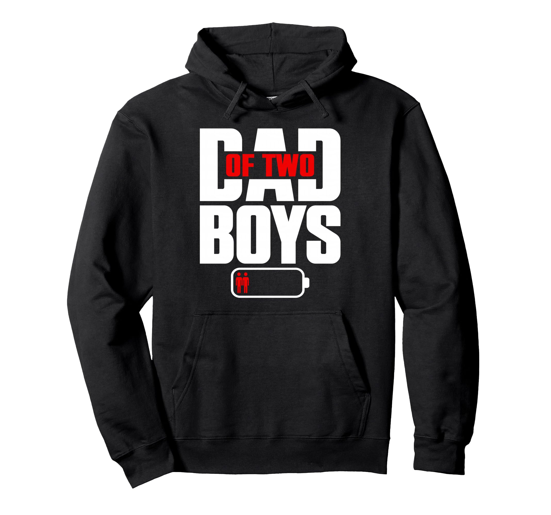 Funny Dad 2 Two Sons Happy Fathers Day Hoodie - Streetwear Style Men Women - T-Shirt, Sweatshirt, Hoodie