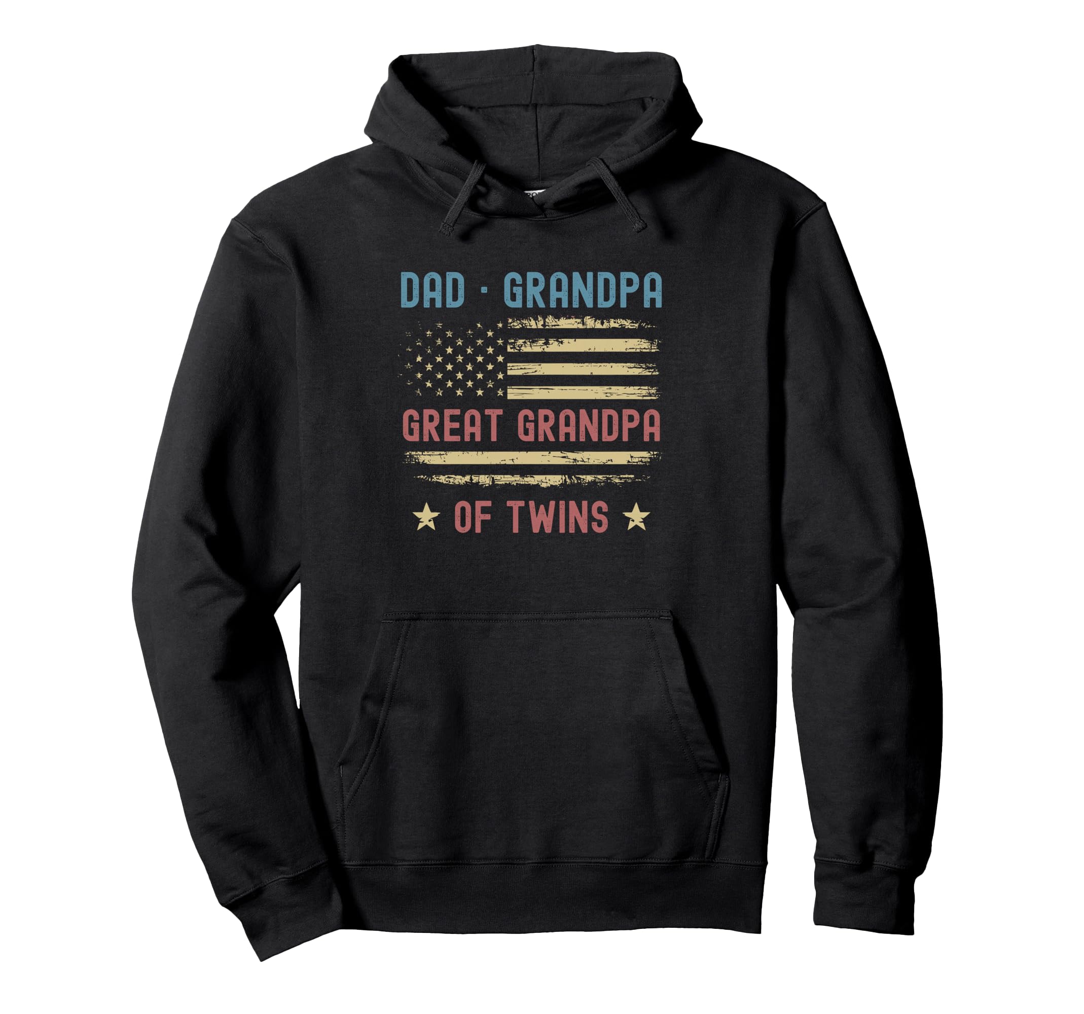 Dad Grandpa Great Grandpa Twins Hoodie - Aesthetic Graphic for Adults - T-Shirt, Sweatshirt, Hoodie