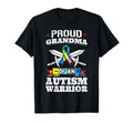 Proud Grandma Autism Warrior Autistic T-Shirt - Minimalist Print Men Women - T-Shirt, Sweatshirt, Hoodie